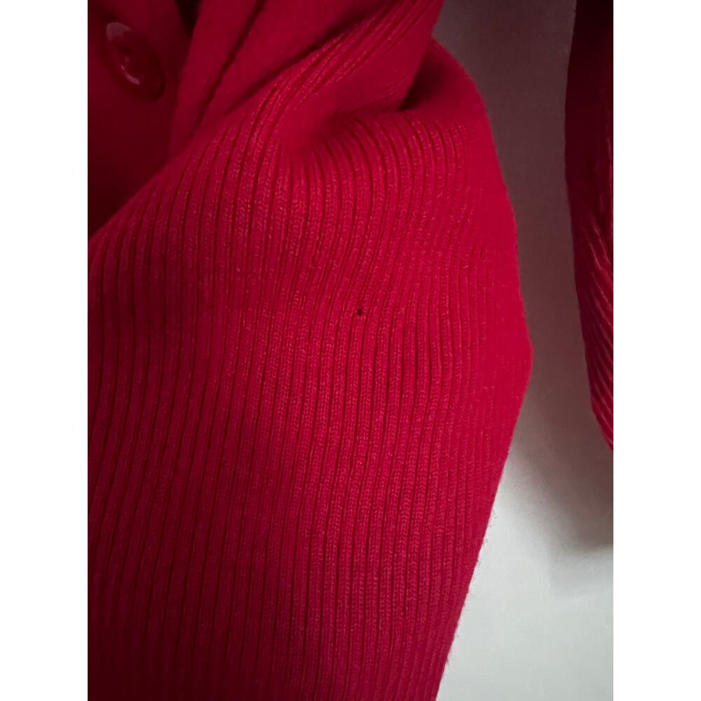 Charter Club Chalet Chic 2X Red Amore 100% Merino Wool Cardigan Sweater NWT - Picture 10 of 14